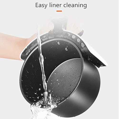 Miniatura 4 de Freidora de aire Freidora de aire sin aceite, baja en grasa, automática multifuncional para el hogar, freidora eléctrica de reemplazo (color blanco,