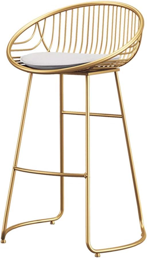 Tabourets de bar dorés avec dossier chic pour sublimer votre comptoir de cuisine