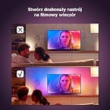 Philips Hue Play Taśma LED, 75 cali, Gradient Taśma LEDowa z 16mln Kolorów, Smart LED do Podświetlenia TV i Gamingu