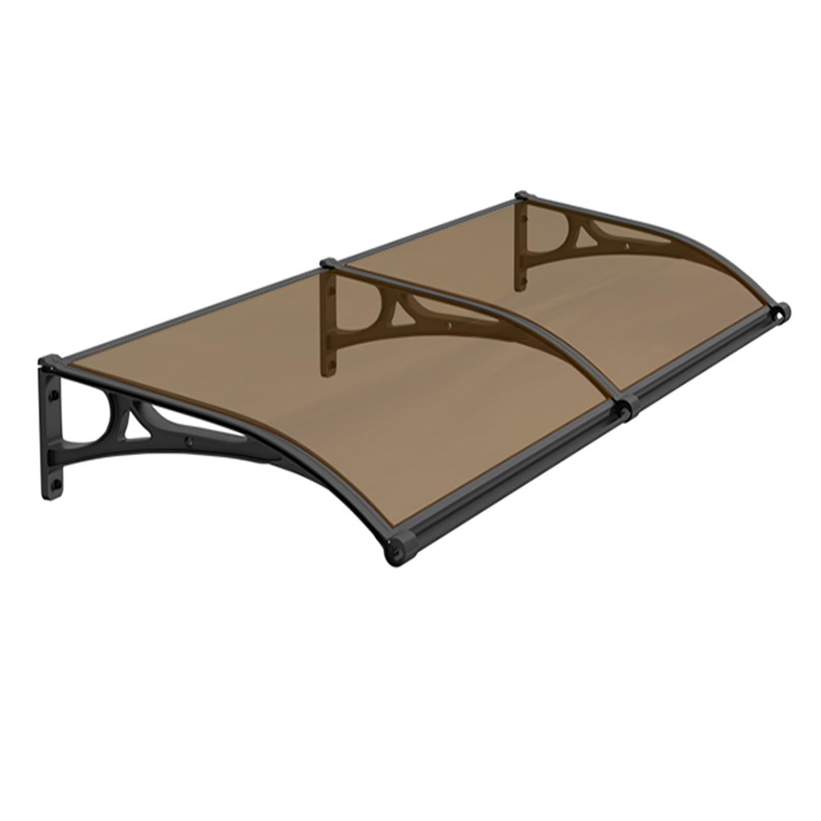 LWJSOCP Outdoor Canopy Awning for Door & Balcony Dark Brown Patio Shelter Veranda & Terrace Cover Waterproof & UV Resistant 80x200cm (31.5x78.74in)
