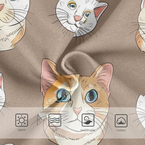 Cute Cartoon Cats Brown Little Girl Panties Girls Underwear Toddlers Cotton Pattern Undies Kids Briefs 2t3