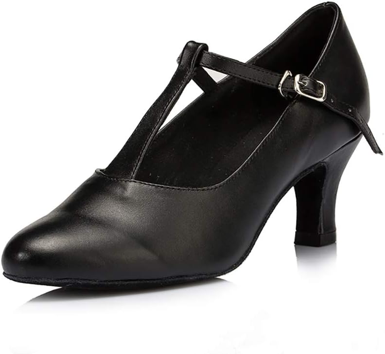 Women's Satin Latin Dance Shoes Closed Toe Standard Salsa Performance Ballroom Dancing Shoes,Model YCL041