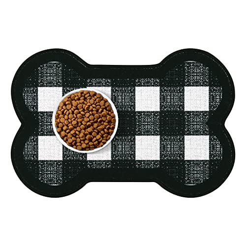 Dog-Food-Mat-Water-Absorbent-Pet-Food-Mat-Non-Slip-Placemat-for-Pets-Bowl-and-Water-Easy-to-Clean-Machine-Washable-Feeding-Mats-for-Dog-Cat-Pet-Large-12-x-19Bone-Shape Dog Food Mat Water Absorbent Pet Food Mat Non Slip Placemat for Pets Bowl and Water Easy to Clean Machine Washable Feeding Mats for Dog Cat Pet Large 12 x 19Bone Shape