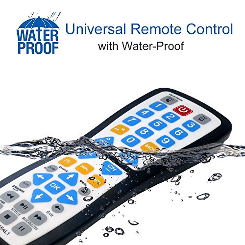 Luckystar 2 Device Universal Waterproof Easy Clean Remote Control Support For All Smart Tv, Led/Lcd Tv, Apple Tv,Vizio Tv, Lg, Samsung And Roku Player, Bluray Dvd, Audio System #TOP3