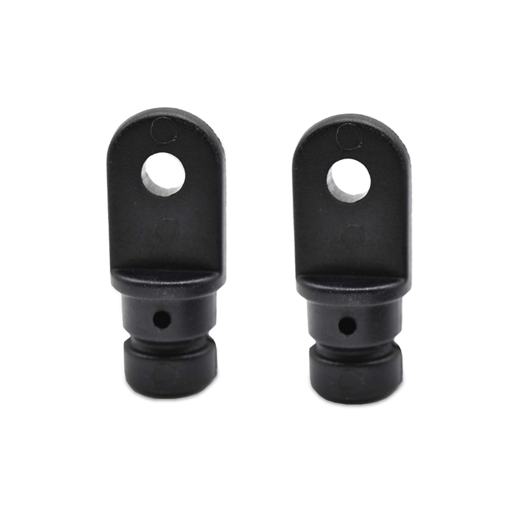 MARINE CITY Bimini Top Lightweight Black Nylon Round Inside Eye End Outer Diameter 3/4 Inches Tube for Marines – Boats – Yachts – Ships – Hardware Accessories (Pack of 4)