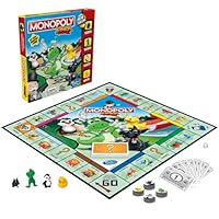 Monopoly Junior - My First Monopoly Game - 2 To 4 Players - Board Games and Toys For Kids, Boys, Girls - Ages 5+
