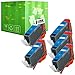 J2INK 5 PK CLI-221C Compatible Ink Cartridges for Canon PIXMA MP540 MP550 MP560 MP620