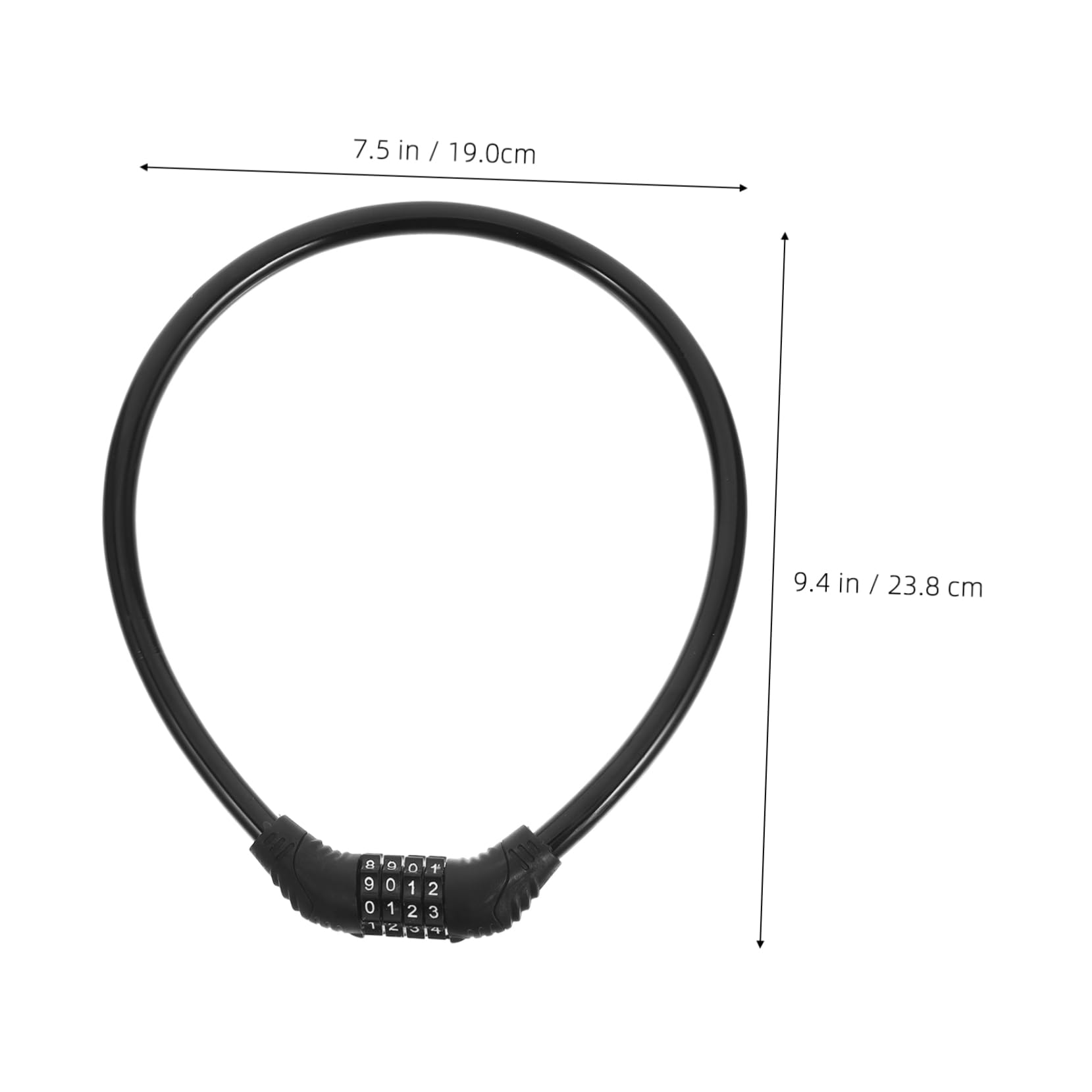 Abaodam Motorbike Bike Lock Steel Chain Keyed Bike Security Lock Easy to Carry