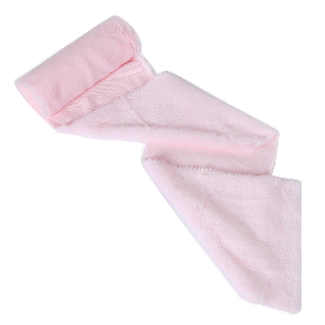 Luxurious Faux Fur Fabric by Neotrims – Precut Panels 1.6mt Long x 20cm, Soft Plush 10mm Pile, 21 Colours – Ribbon Style Faux Fur for Crafts, Sewing, Clothing Edges & DIY Projects. Pastel Pink