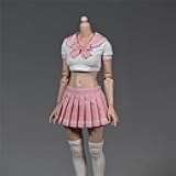 1/6 Scale Female JK Uniform Shirt and Skirt Student Suit Doll Clothes for 12