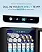 EUHOMY Beverage Refrigerator Cooler - 68 Can Mini Fridge with Glass Door for Soda, Beer, Wine, Small Refrigerator with Digital Temperature Control and Adjustable Shelves for Home Office Bar, 1.7 Cu.ft