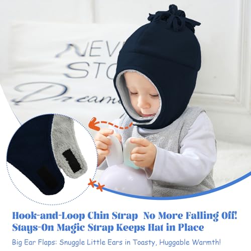 Image of Century Star Kid's Soft Slouchy Beanie Hat Toddlers Winter Cute Cuff Baggy Hip-hop Hat Boys Girls Youth Knit Skull Cap