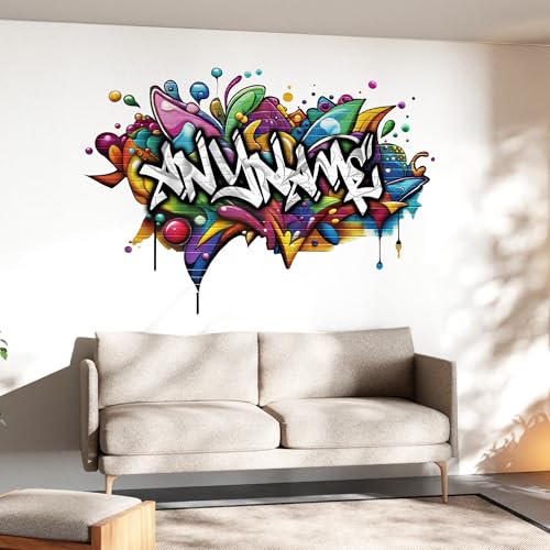 Vinilo Decorativo Personalizado Nombre Graffiti miniatura 1