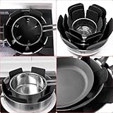 8 Piece Pot Pan Protectors for Stacking, Larger Thicker Saucepan Protectors of 4 Sizes, Adjustable Felt Thermal Insulation Mat, Anti-Skid Reusable Kitchen Accessories - Image 7