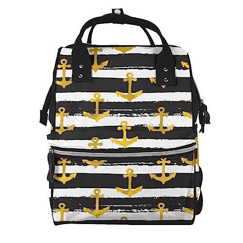 Sac à dos pour ordinateur portable TGMALL motif ancres marines bagage ordinateur décontracté