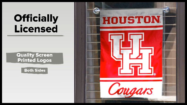 College Flags & Banners Houston Cougars Garden Flag - Double Sided 13" X 18", Officially Licensed - View #11