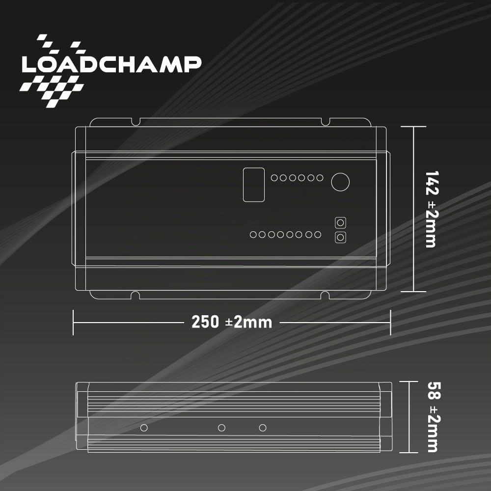 Loadchamp LiFePO4 Ladegerät 12V 35A Lithium Batterie Solar Solarbatterie Autobatterie Blei-Säure Gel AGM