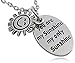 Silver Tone "You Are My Sunshine My Only Sunshine" Oval Charm Necklace - BOTH SIDES INSCRIBED