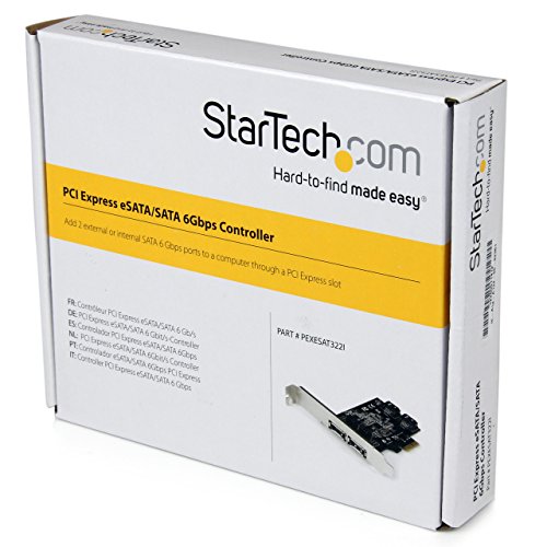 StarTech.com 2 Port PCI Express SATA 6 Gbps eSATA Controller Card - Dual Port PCIe SATA III Card - 2 Int/2 Ext - SATA III 6Gbps (PEXESAT322I) - Image 6