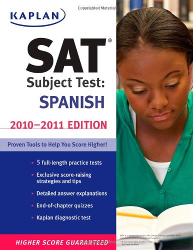 Amazon.com: Kaplan SAT Subject Test Spanish 2010-2011 Edition: 9781419553516: Kaplan: Books