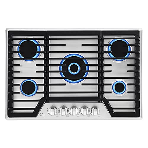Empava 30 in. Built Cooktop in Stainless Steel with 5 Gas Stove