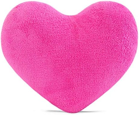 sunyou Cute Plush Red Heart Pillow Cushion Throw Pillows Gift for Friends/Children/Girl/Valentine's Day Fit for Living Room/Bed Room/Dining Room/Office and Sofa/Cars/Chairs (Heart)
