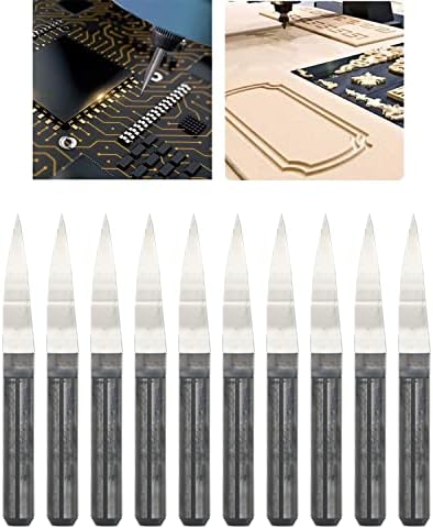 Fresa 0.1mm 15 Gradi 10 Punte Incisione PCB In Carburo | 15 Gradi - Foto 7