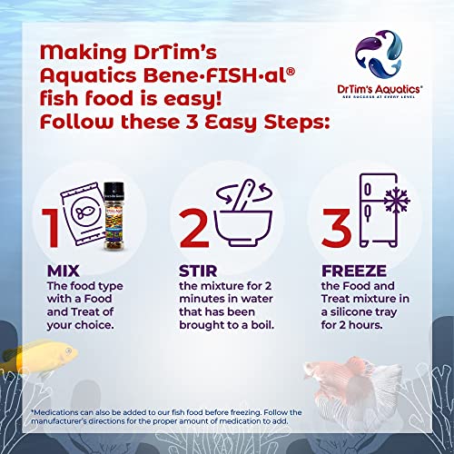 Drtim's Aquatics - Bene-Fish-Al® Food And Treats - Fish Food Enhancer - For Freshwater Fish Or Marine Fish - 0.31 Oz. Grinder - Peas #TOP3