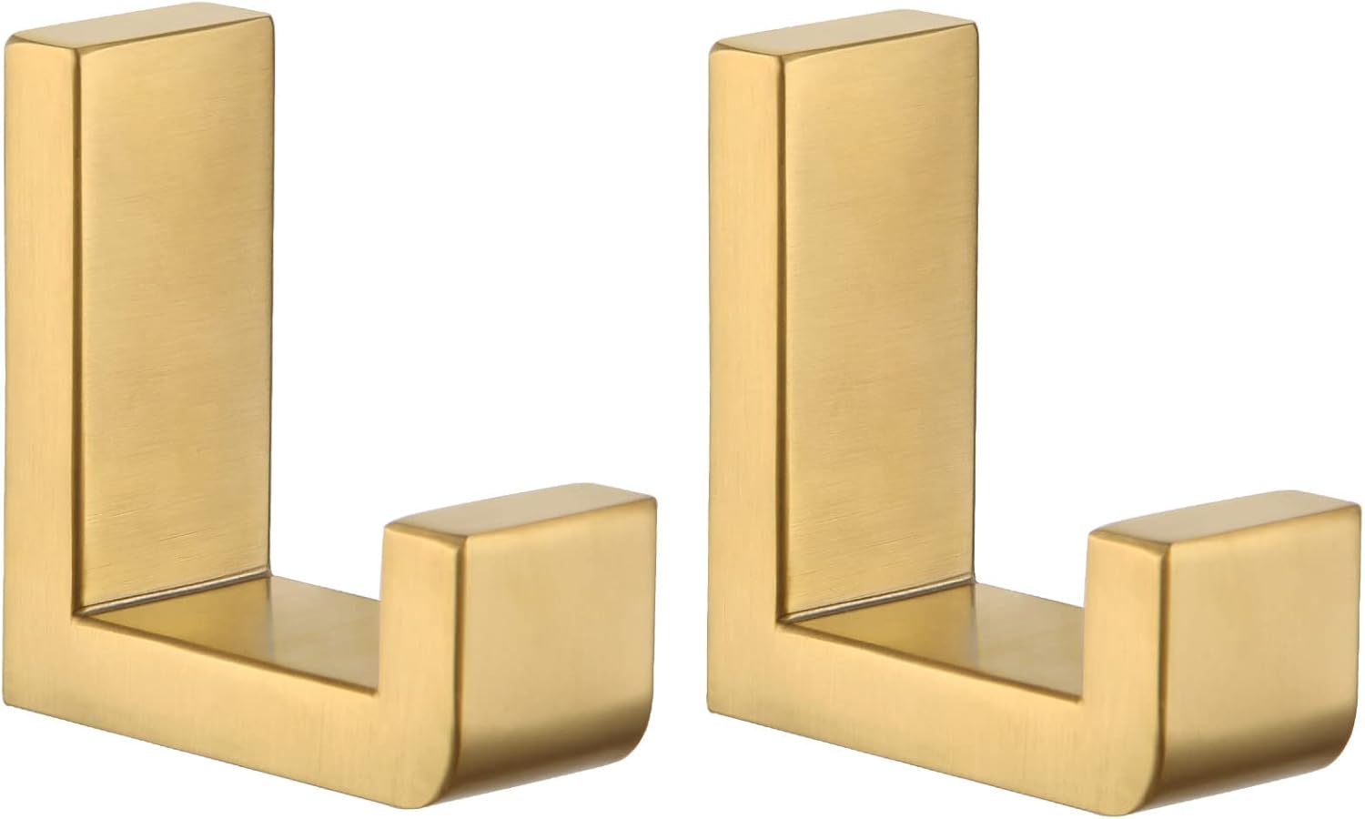 Angle Simple Bathroom Towel Hook 2 PCS, SUS304 Stainless Steel Wide