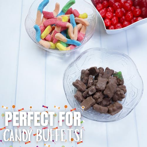 Muddy Bears Chocolate Covered Gummies, Assorted Fruit Flavors, Mini Individual Bags, Party Favor Candy, 10 Count