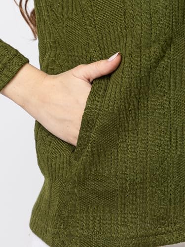 Image of Women's Warm Woolen Cardigan - Stylish Full Sleeve Knitwear for Winter, Cozy & Elegant Sweater