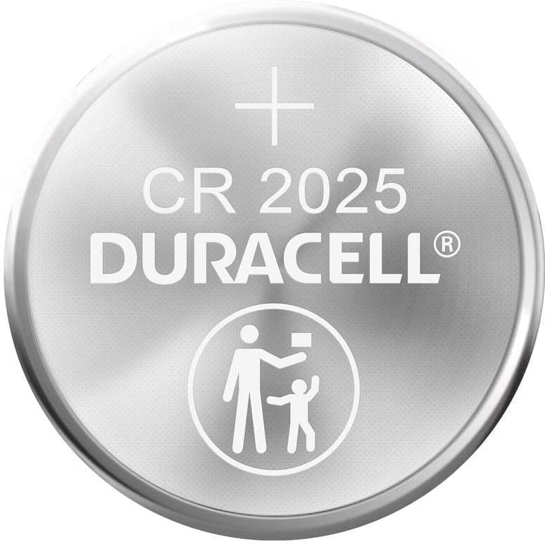 Button Cell Lithium Battery #2025, 4/Pk