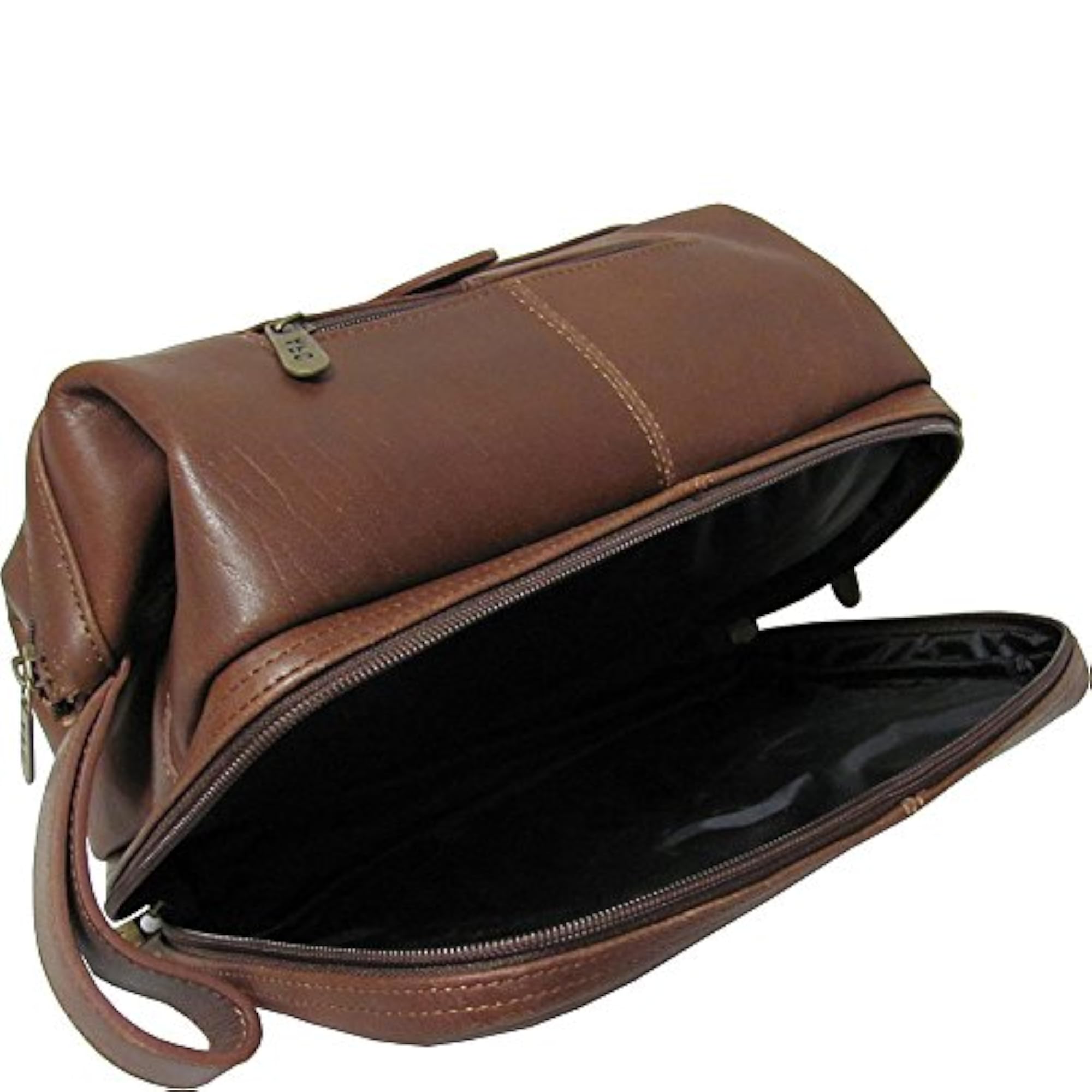 Leather Toiletry Bag, Brown