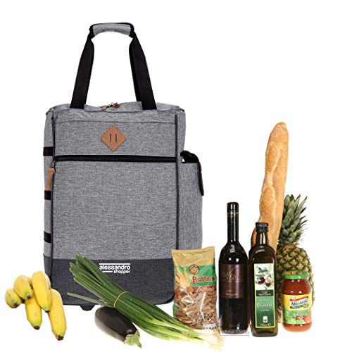 Alessandro Einkaufsroller Shoppingtrolley Shopper Einkaufstrolley (Two Tone Grey) – Bild 5