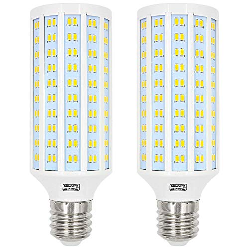 MENGS 2 pack Bombillas LED E40 40W Lámpara LED AC 85-265V, Blanco Cálido 3000K, 3900LM Luz LED Cover
