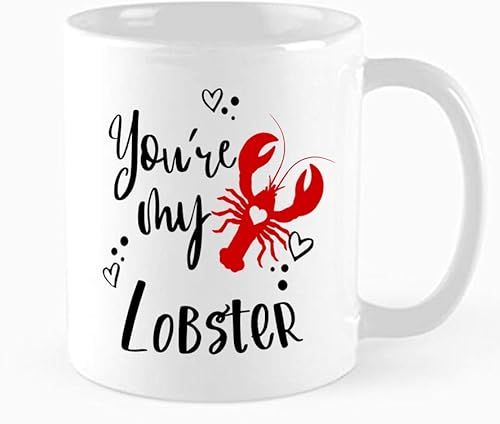 Taza de café divertida, regalo inspirado en You're my Lobster Friends, para parejas de boda, taza de café de langosta, taza de amigos, para novia,