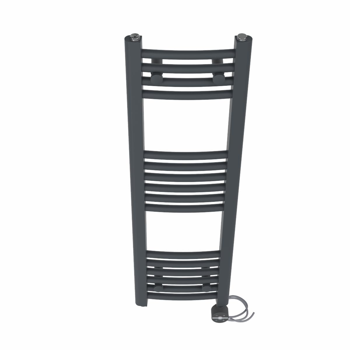 NRG Prefilled Curved Towel Rail Anthracite 1000x300mm 400W Touch LCD — image 1