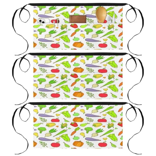 Tablier court de cuisine idéal pour la pâtisserie et le nettoyage de la maison