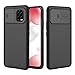 Produktbild Mkej Case mit Slide Camera Cover Kameraschutz Camera Lens Protection Kompatibel mit Xiaomi Mi 10 5G/ Mi 10 Lite 5G Hülle, Robuste PC Handyhülle Cover Objektiv Schutzhülle Bumper Hybrid Hülle - Schwarz