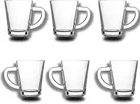 Kit com 6 Xícaras de Vidro 70ml para Café – Ideal para Café Expresso ou Degustação