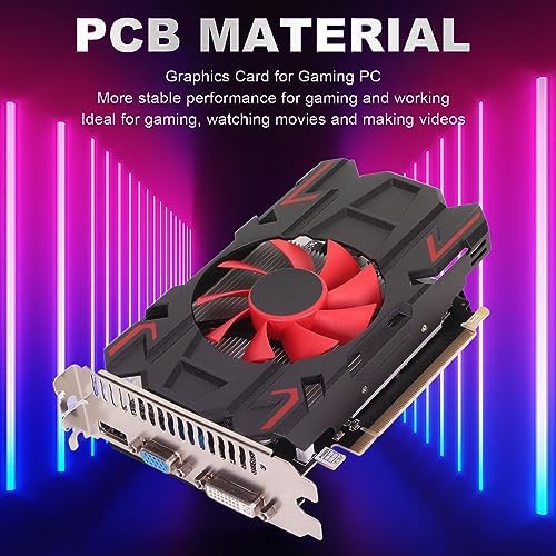 VBESTLIFE HD7670 4GB Graphics Card, DDR5, 128bit, PCI Express 2.0 16X, 650/1800MHz, 2560x1600, Desktop PC Gaming Video Card with , DVI and VGA Ports (HD7670 4GB DDR5)