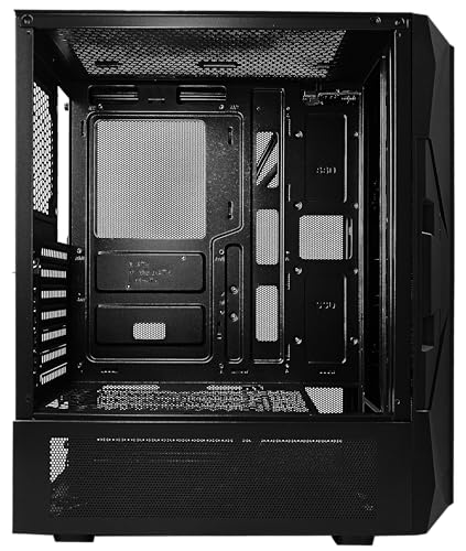 Image of Circle Xtender X4 Mid- Tower Computer Case | Gaming Cabinet - Black| Support ATX, M-ATX, ITX | Pre- Installed 3 x 120mm Front and 1 x 120mm Rear ARGB Mirror Fans