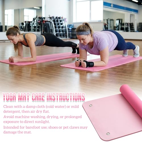 Image of Briwooody Hanging Yoga Mat, Exercise Mat Non Slip Thick for Women and Men, Tear-resistant Fitness Pad with Reinforced Holes for Home Gym, Yoga, Pilates,stretching