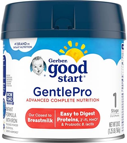 Gerber Good Start Baby Formula Powder, GentlePro Probiotics, Stage 1, 20 Ounce