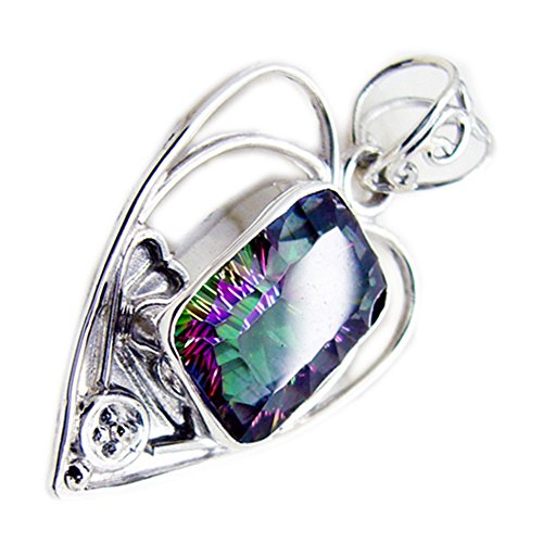 Collier rectangle Mystic Quartet en argent pour illuminer vos tenues de soirée