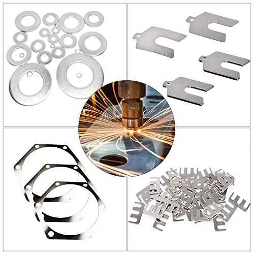 10 Pieces 304 Stainless Steel Strips, Stainless Steel Sheet Metal Shim Stock, Stainless Steel Gap Filler Trim Strip, 1" Wide X 12" Long X 0.024" Thick #TOP6