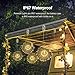 KIKILIVE Firework Lights, 8 Pack LED Copper Wire Fireworks Lights Fairy Lights Christmas Fireworks Hanging Dimmable String 8 Modes Waterproof with Remote Control for Christmas Wedding Garden