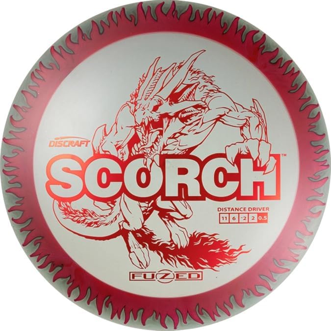 Fuzed Line Scorch w/Flame Pattern Distance Driver Golf Disc (Colors May Vary) 167-174G