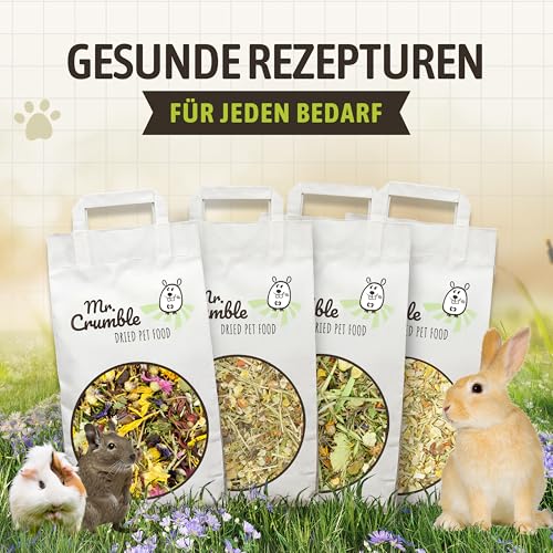 Mr. Crumble Sonnentraum getrocknete Blüten-Kräuter-Mischung getreidefrei für Kaninchen Meerschweinchen und andere Nager 1 kg