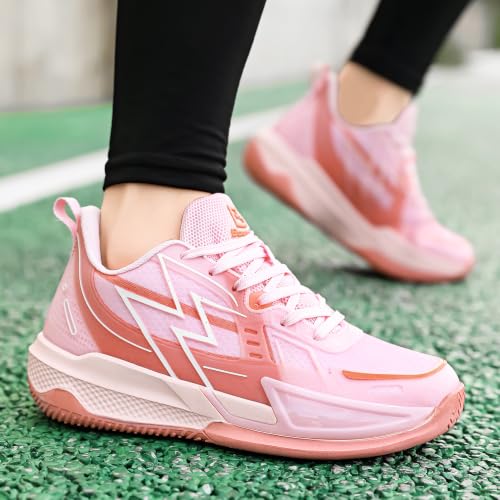 Image of Women Basketball Shoes Fashion Sneakers Comfortable Unisex Athletic Lightweight Non Slip Outdoor Sport Volleyball Shoes